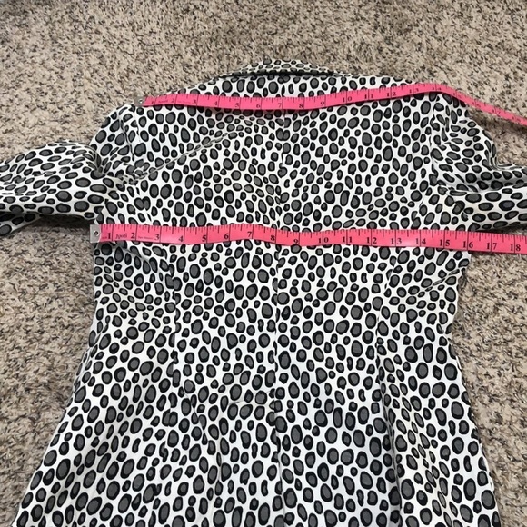 Rachel Zoe Blazer Jacket Size 0 Gray Animal Print - Picture 11 of 13